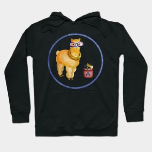 Llama going for a swim Hoodie